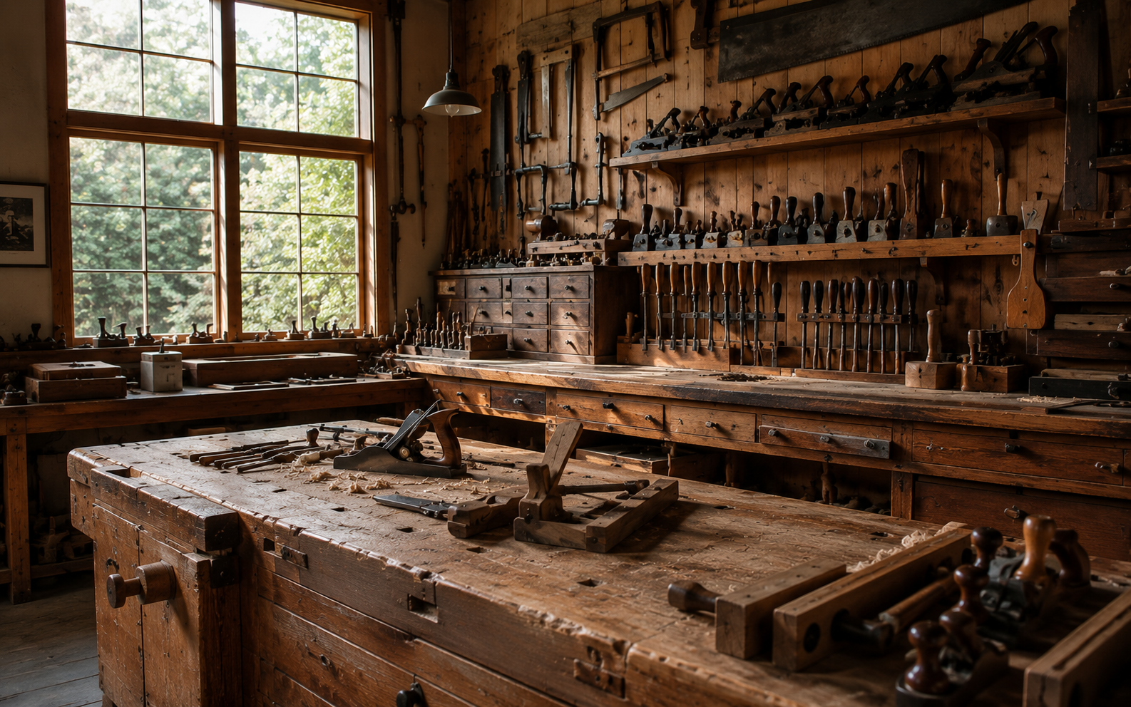 The Bench workshop, viewed from across the room